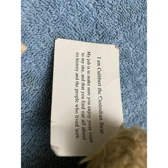 English Heritage Teddy Bear Cuthbert 10" Custodian Green Vest Plush - Picture 4 of 7